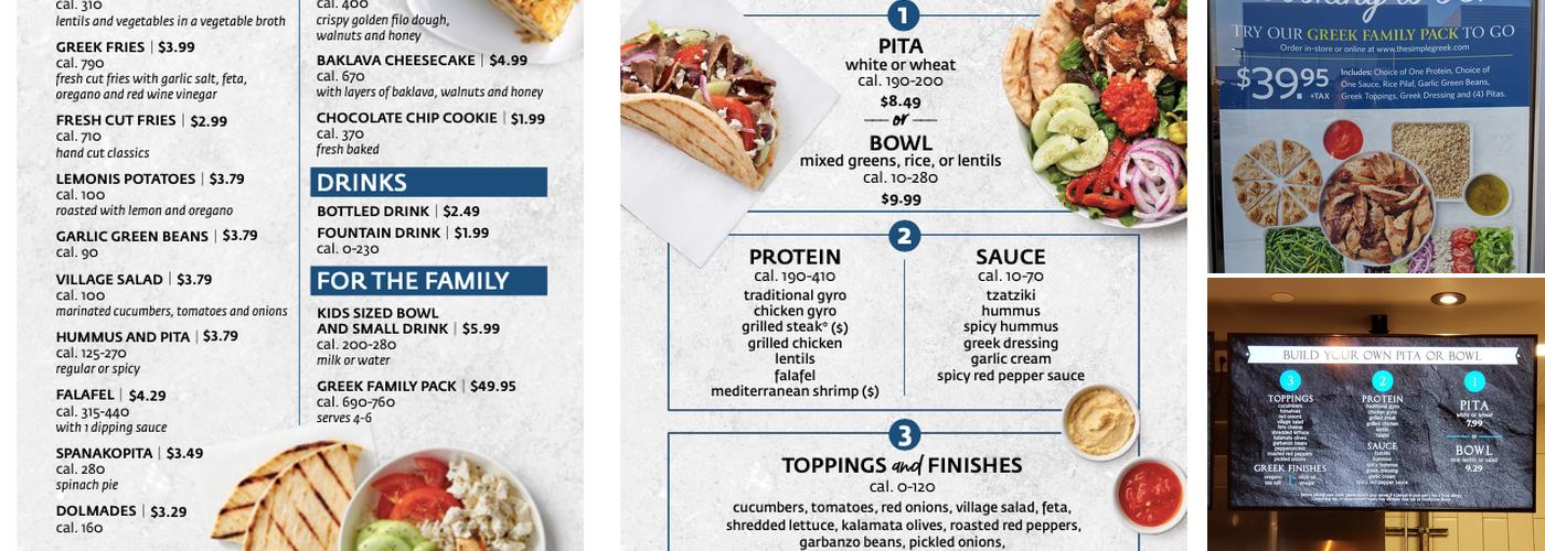 Garbanzo Mediterranean Fresh Menu