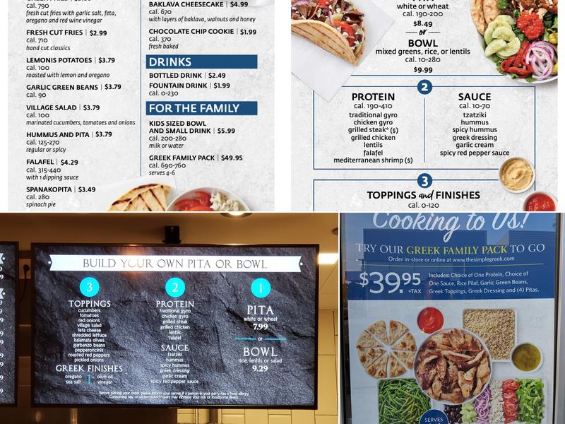 Garbanzo Mediterranean Fresh Menu