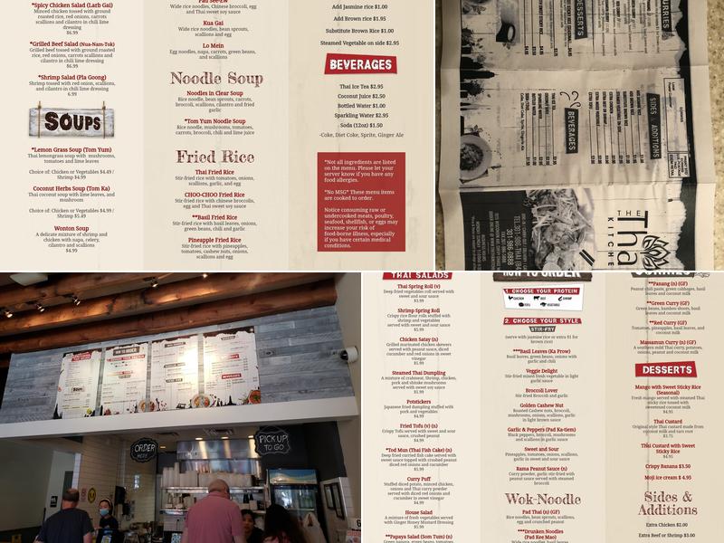 The Thai Kitchen Menu