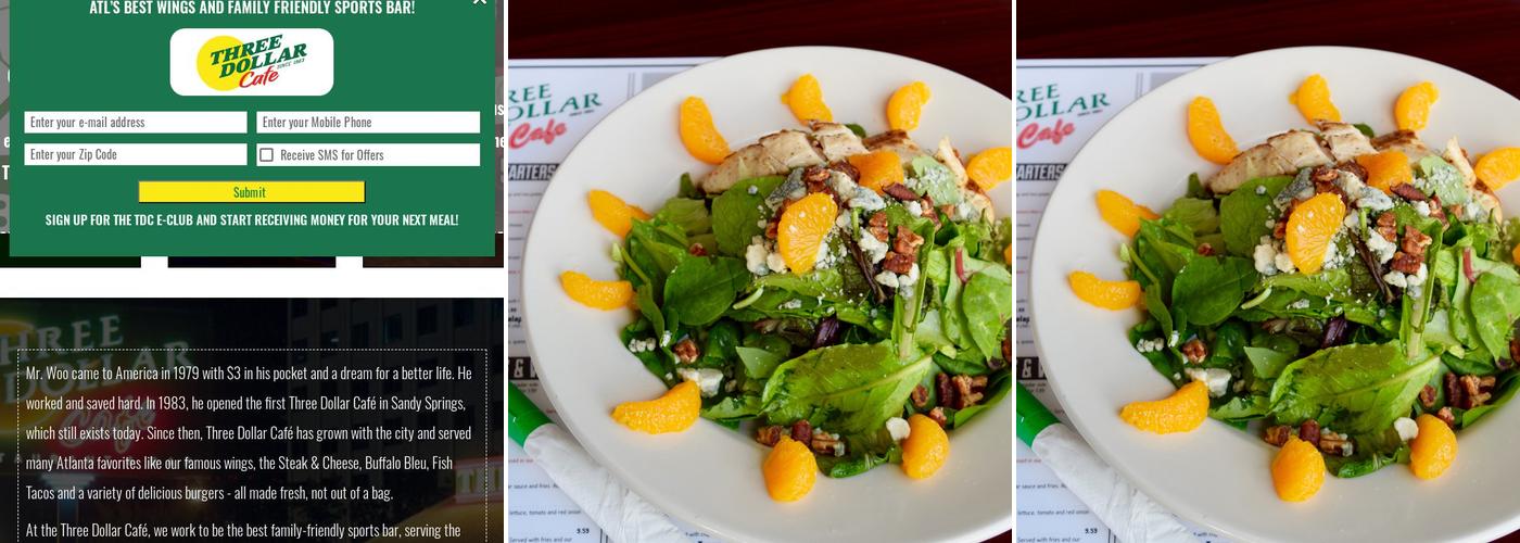 Three Dollar Cafe Jr. - Johns Creek Menu