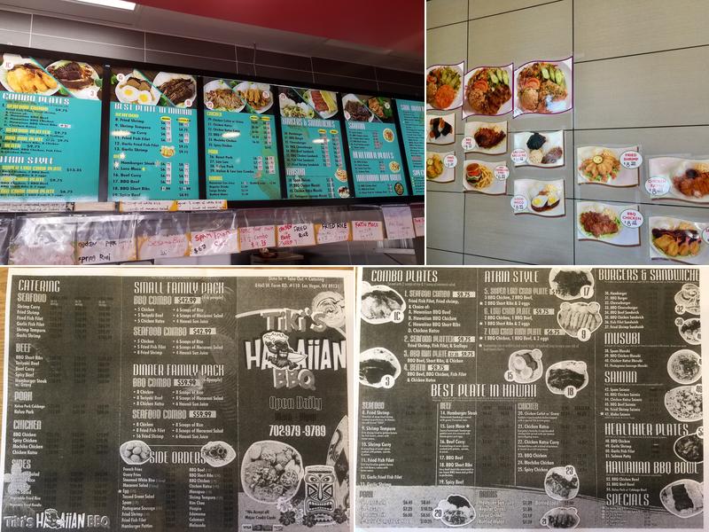 Tiki's Hawaiian BBQ Menu