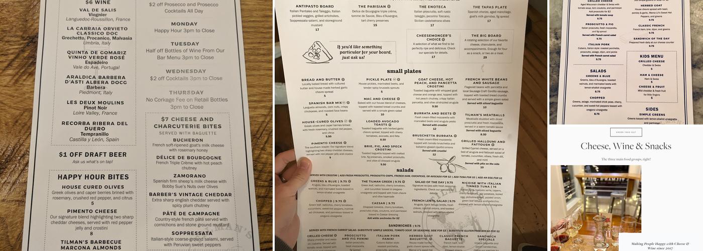 Tilman's Menu