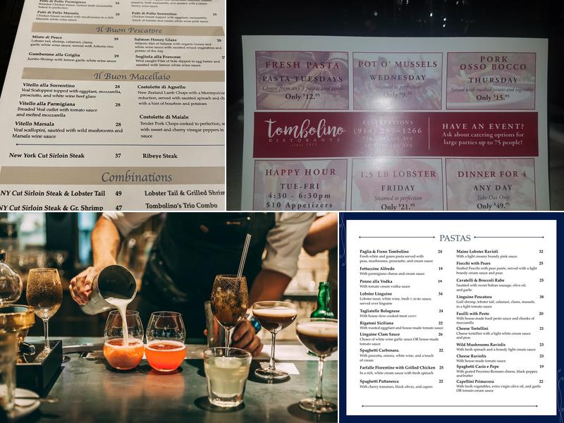 Tombolinos Ristorante Menu