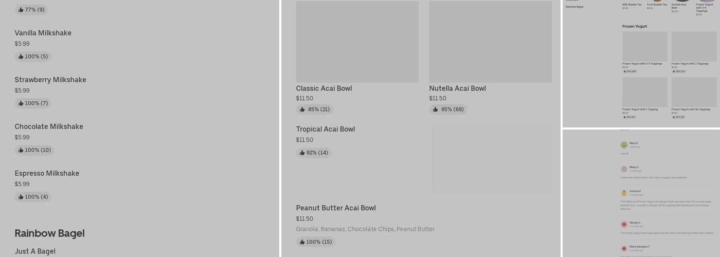 Toppings Menu
