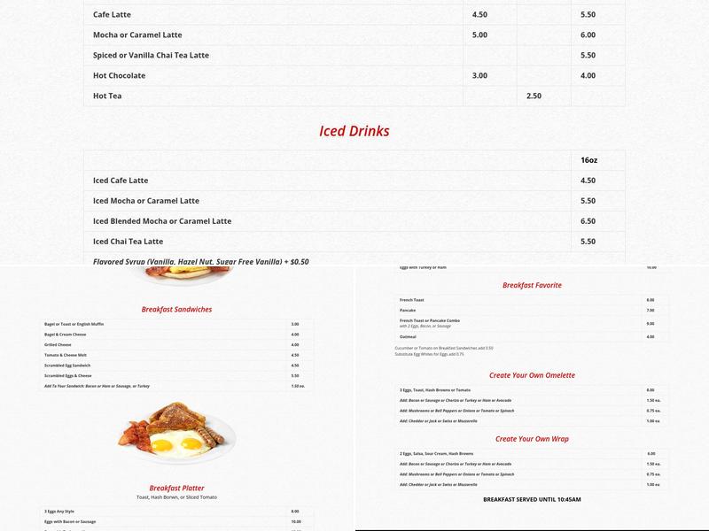 Trimana Menu