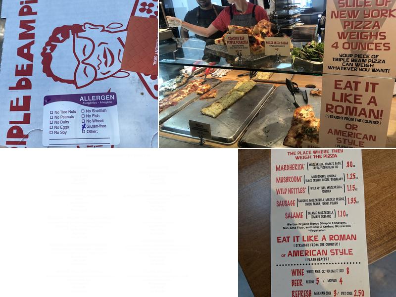 Triple Beam Pizza Menu