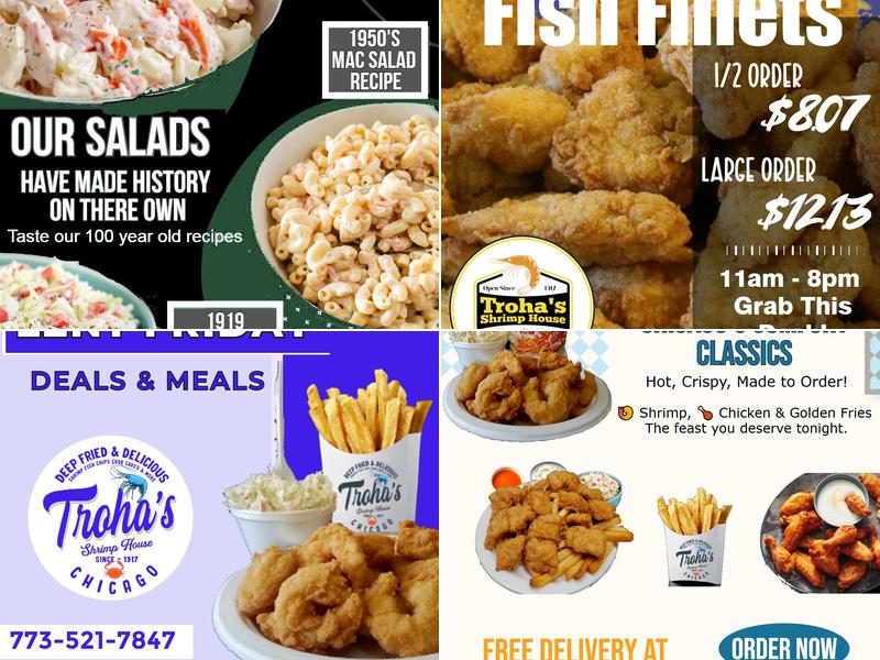 Troha's Chicken & Shrimp House Menu