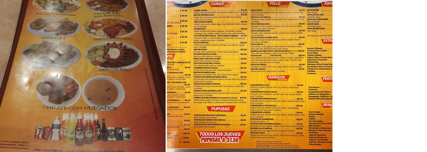 Tu Metapan Menu