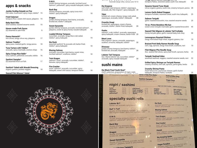 Typhoon Asian Bistro Menu