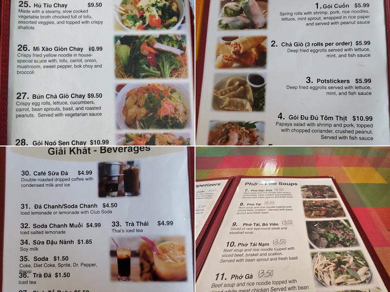 UK PHO Menu