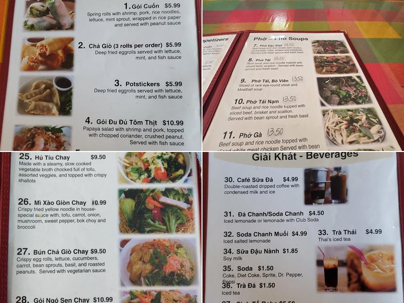 UK PHO Menu