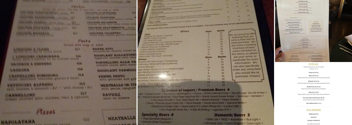 Uncle Sal's Menu