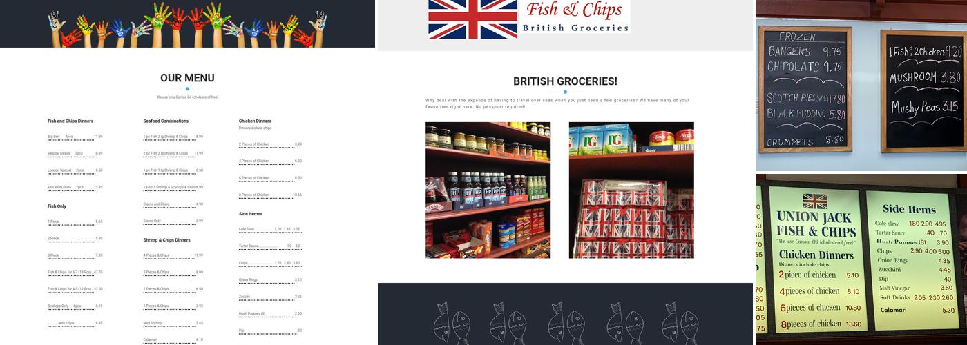 Union Jack Fish & Chips Menu