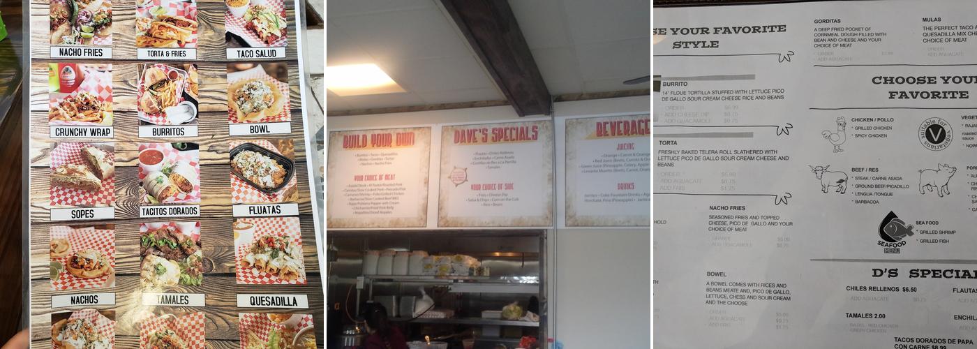 Uno Mas Taqueria Menu