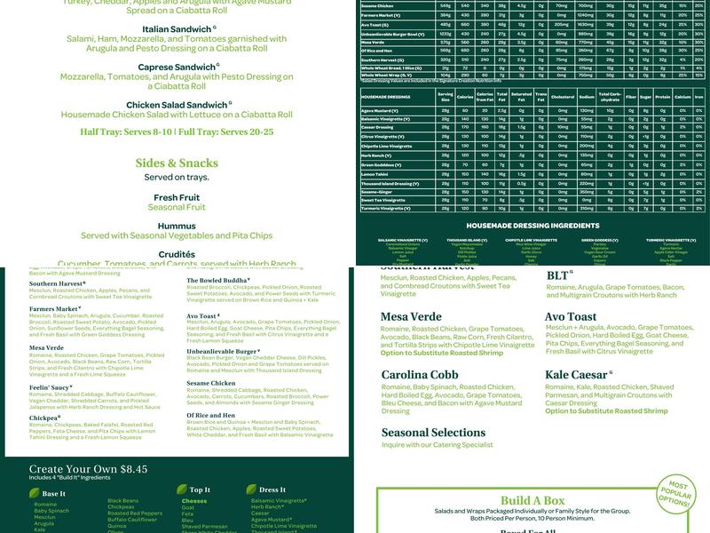 Verde Menu