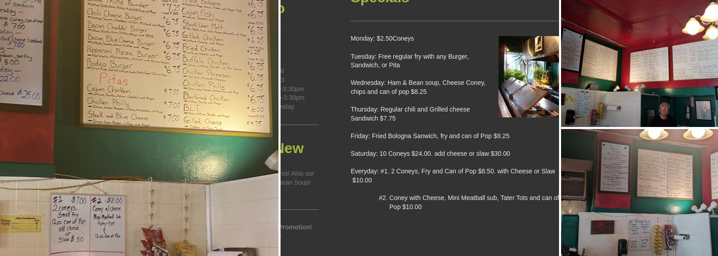 Village Coney Menu
