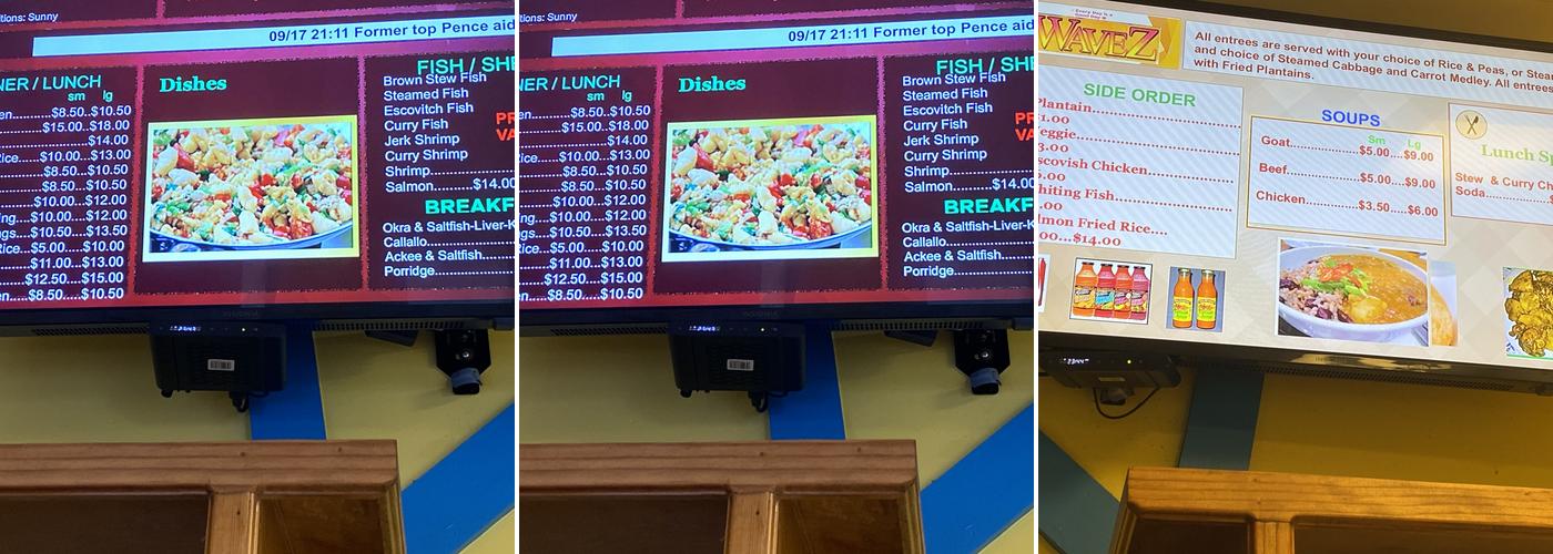 Wavez Bakery Menu