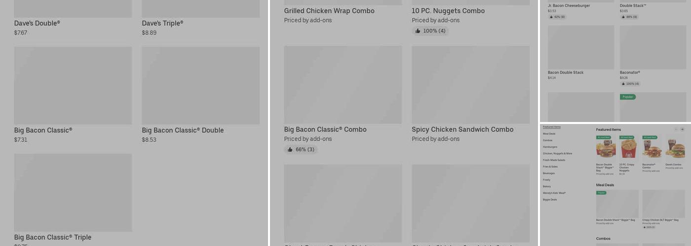 Wendy's Menu