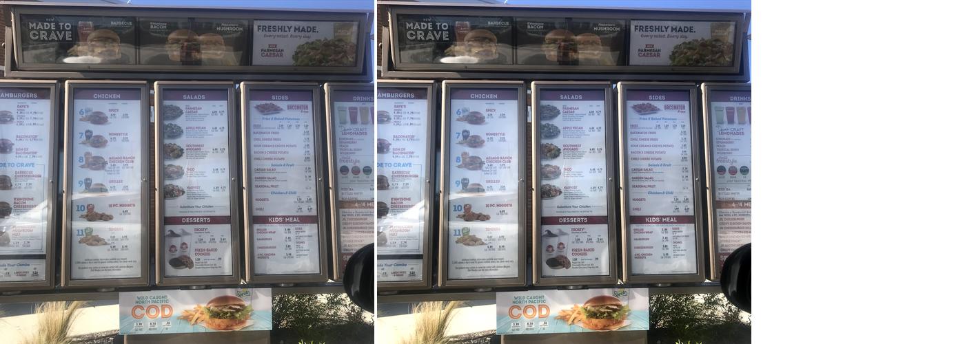 Wendy's Menu