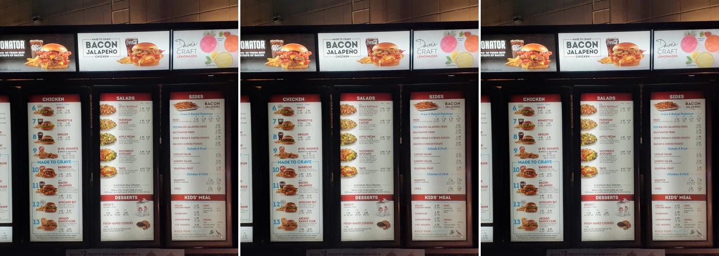 Wendy's Menu
