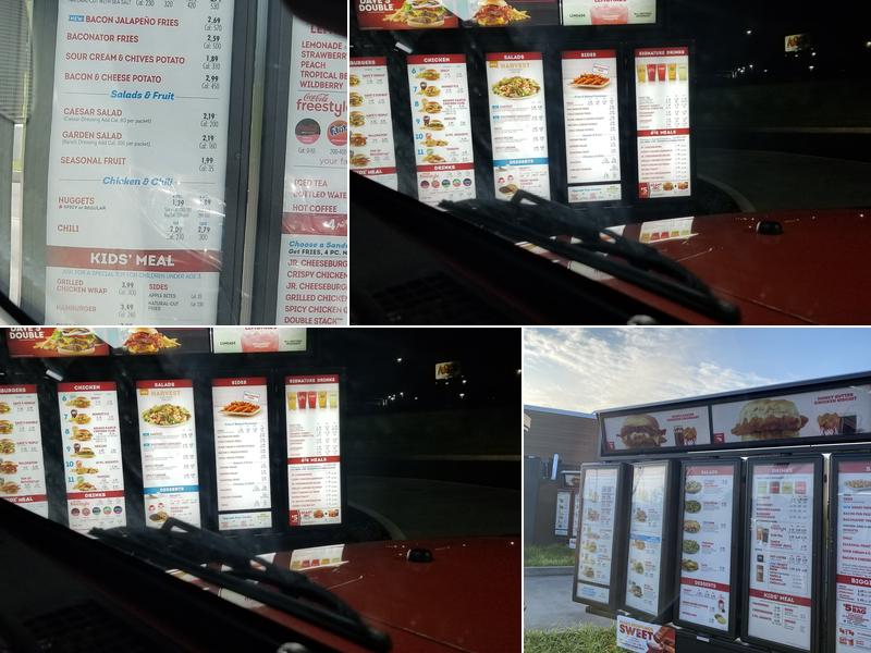 Wendy's Menu