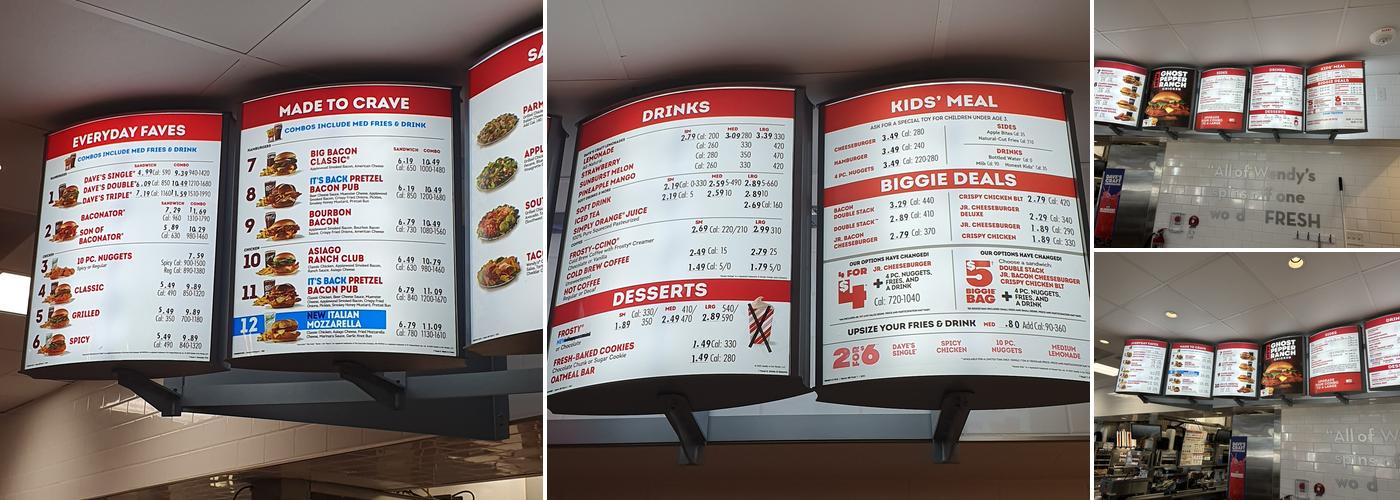 Wendy's Menu