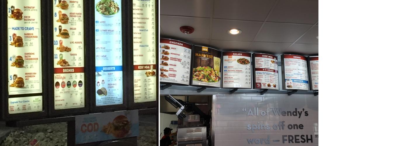 Wendy's Menu