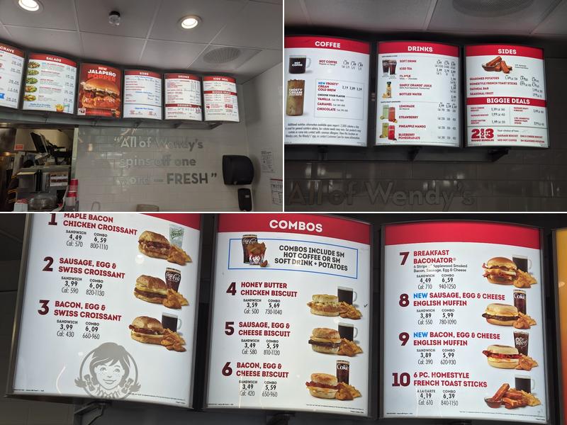 Wendy's Menu