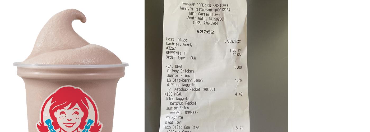 Wendy's Menu