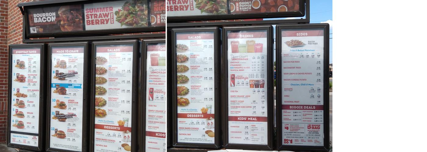 Wendy's Menu