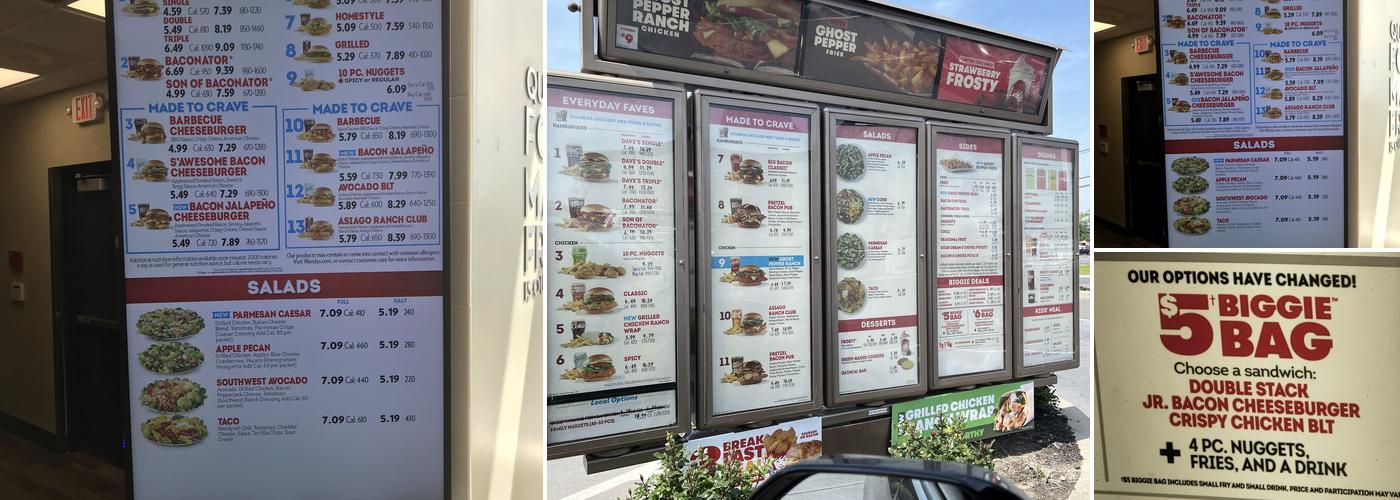 Wendy's Menu
