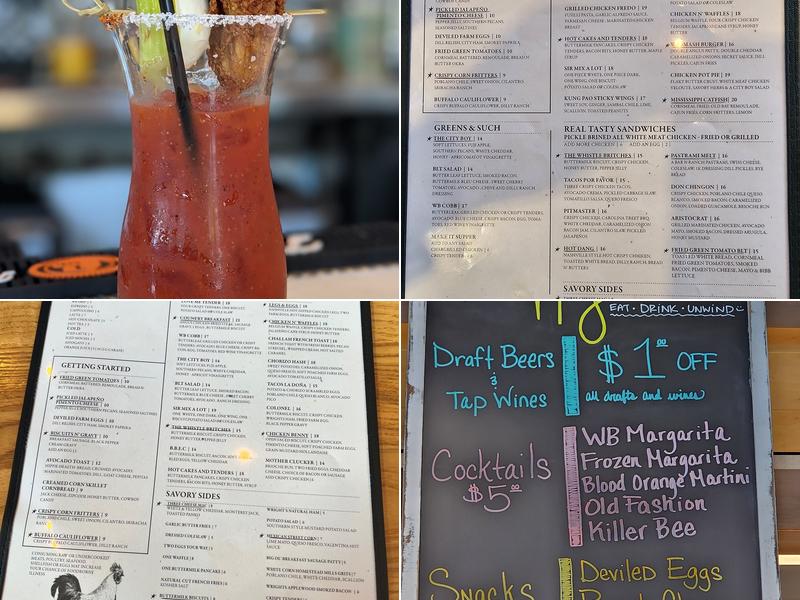 Whistle Britches - Willow Bend Menu