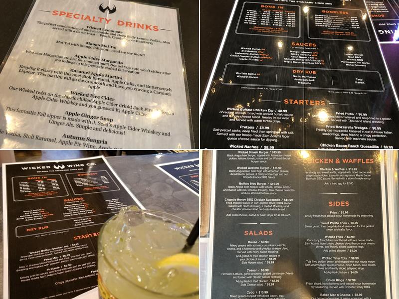 Wicked Wing Co Menu