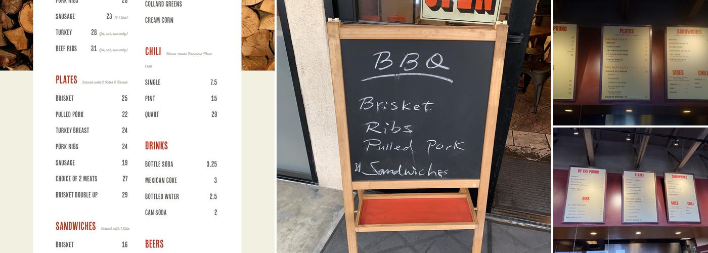 Willingham's World Champion BBQ Menu