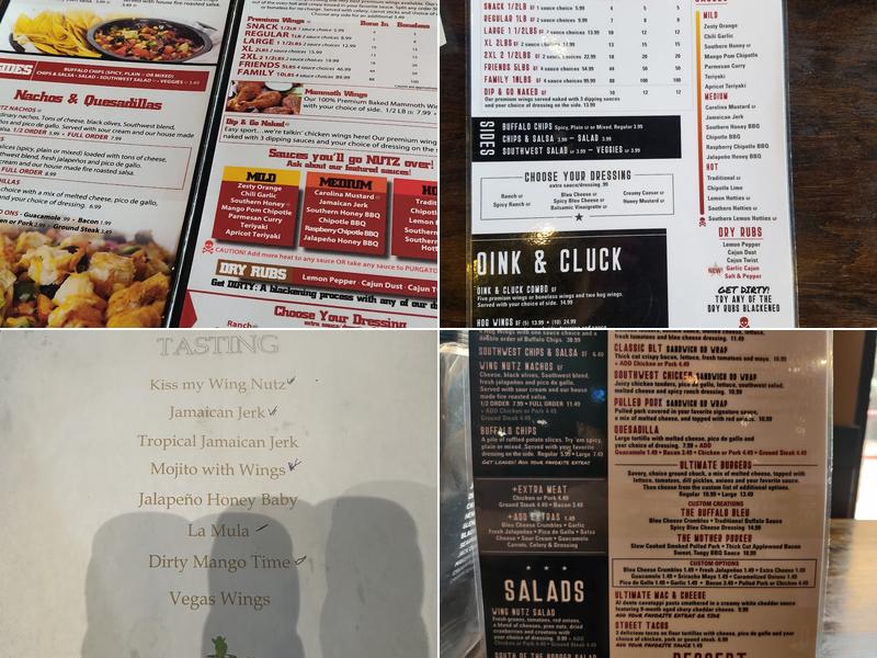 Wing Nutz Menu