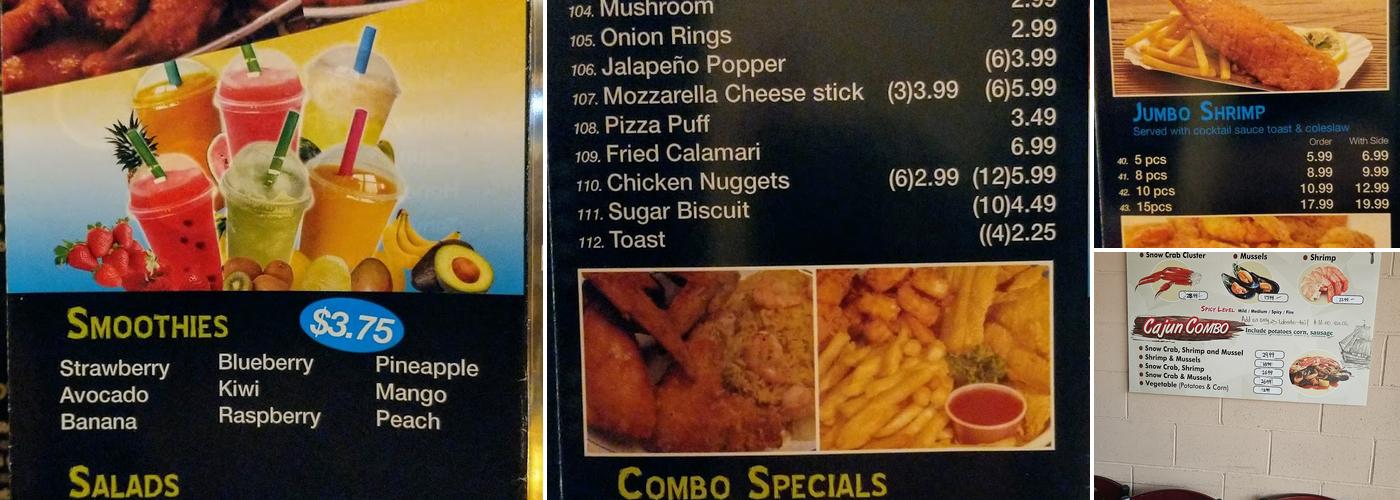 Wings & Kabob Menu