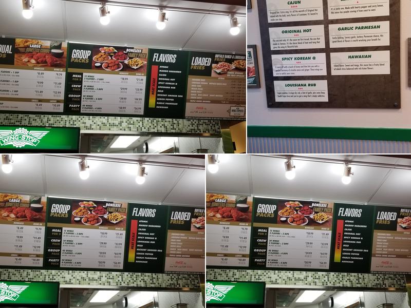 Wingstop Menu