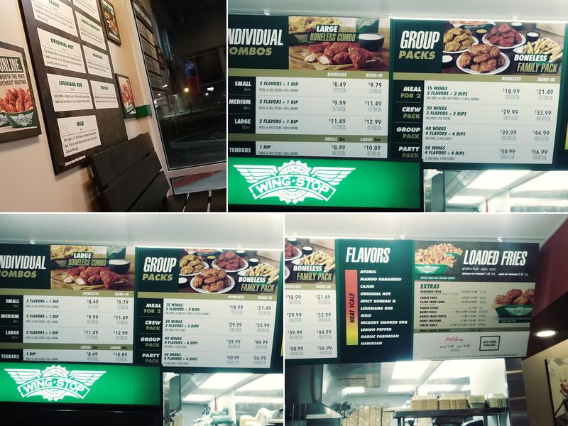 Wingstop Menu
