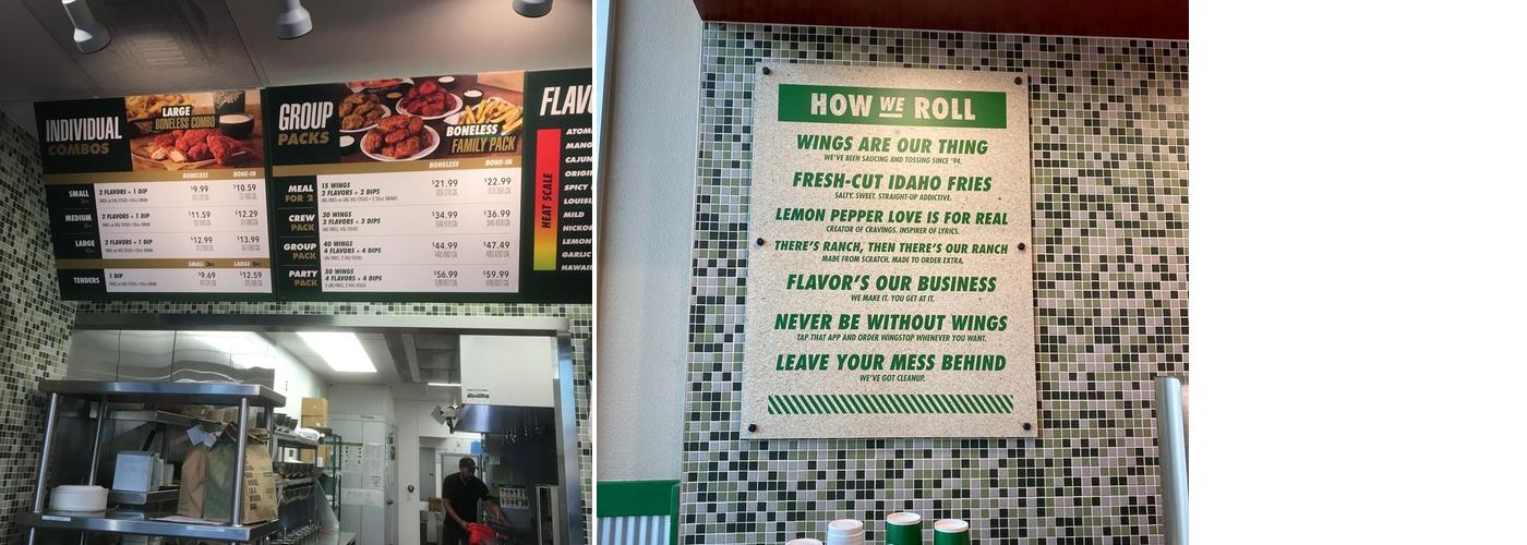 Wingstop Menu