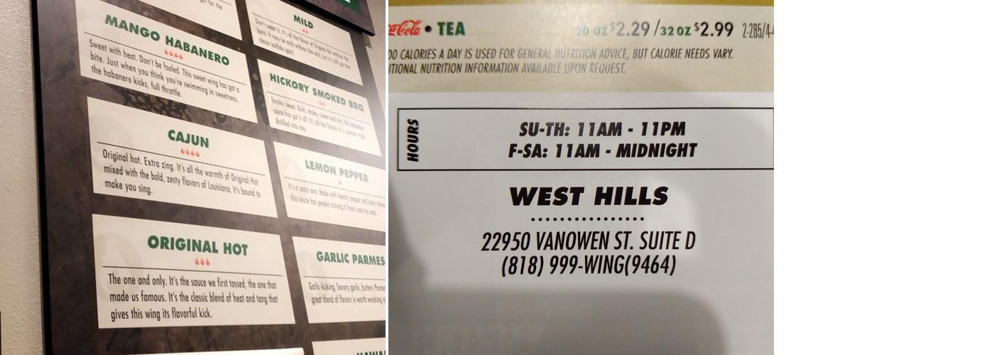 Wingstop Menu