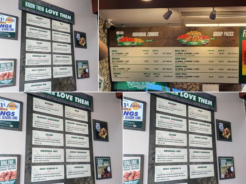 Wingstop Menu