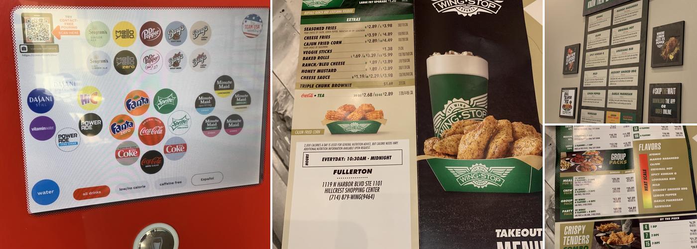 Wingstop Menu