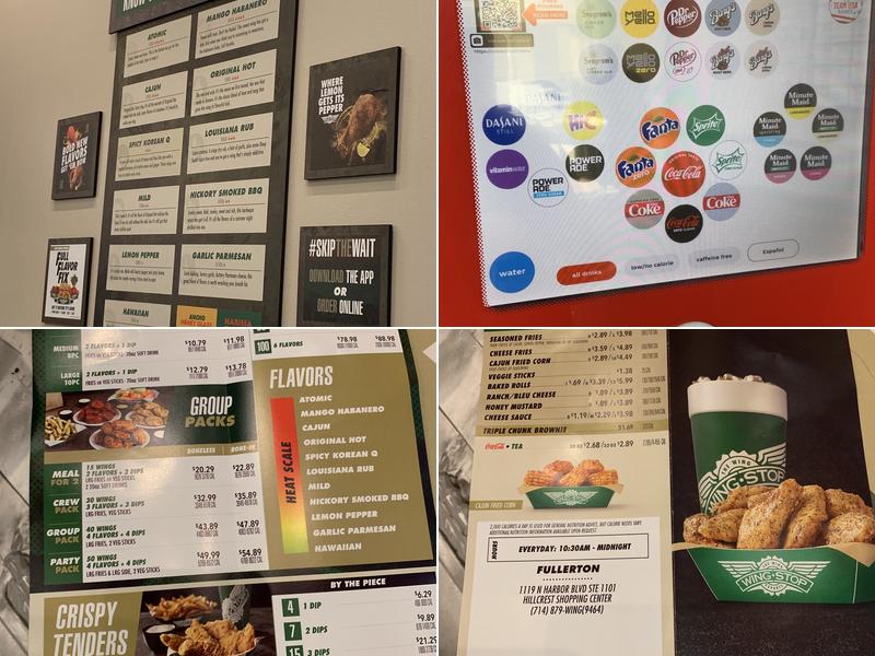 Wingstop Menu