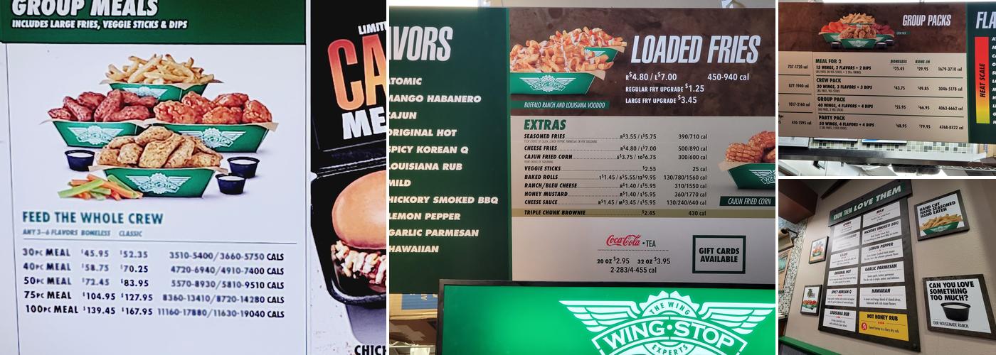 Wingstop Menu