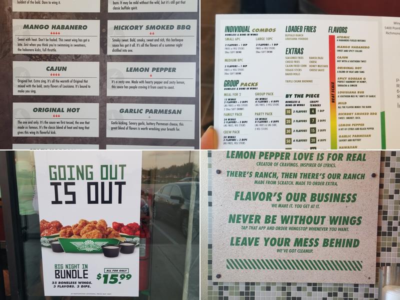 Wingstop Menu