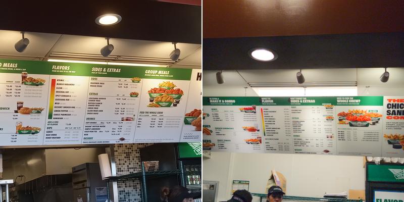 Wingstop Menu