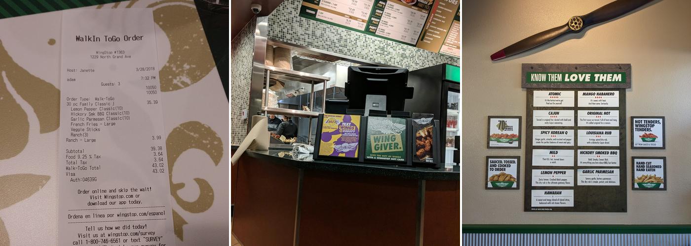 Wingstop Menu