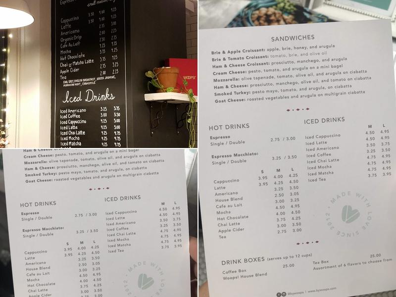 93 WORTH Menu