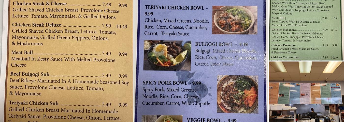 Worst Deli Menu