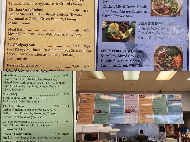 Worst Deli Menu